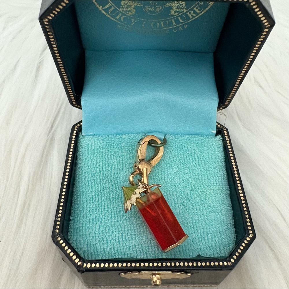 Authentic Juicy Couture Cocktail Drink Charm